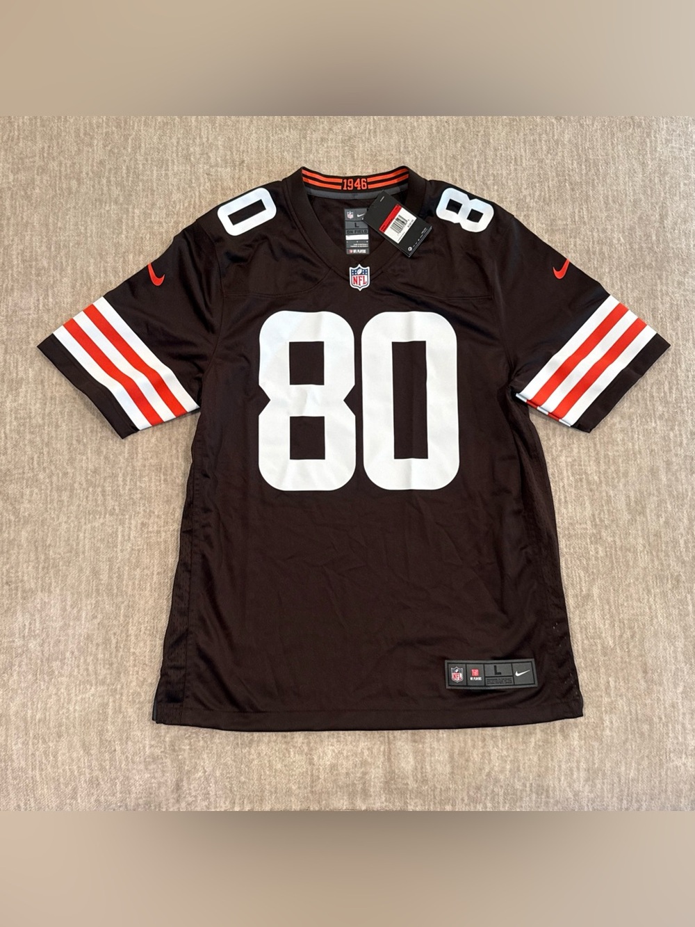 Men’s Size Large Jarvis Landry #80 Cleveland Browns On Field Game Jersey NEW